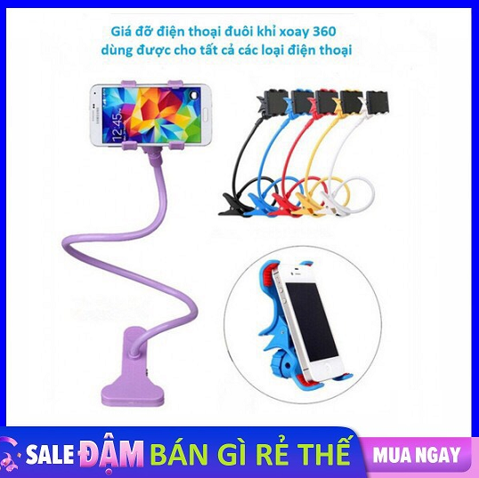 Kẹp điện thoại thông minh đa năng đuôi khỉ
