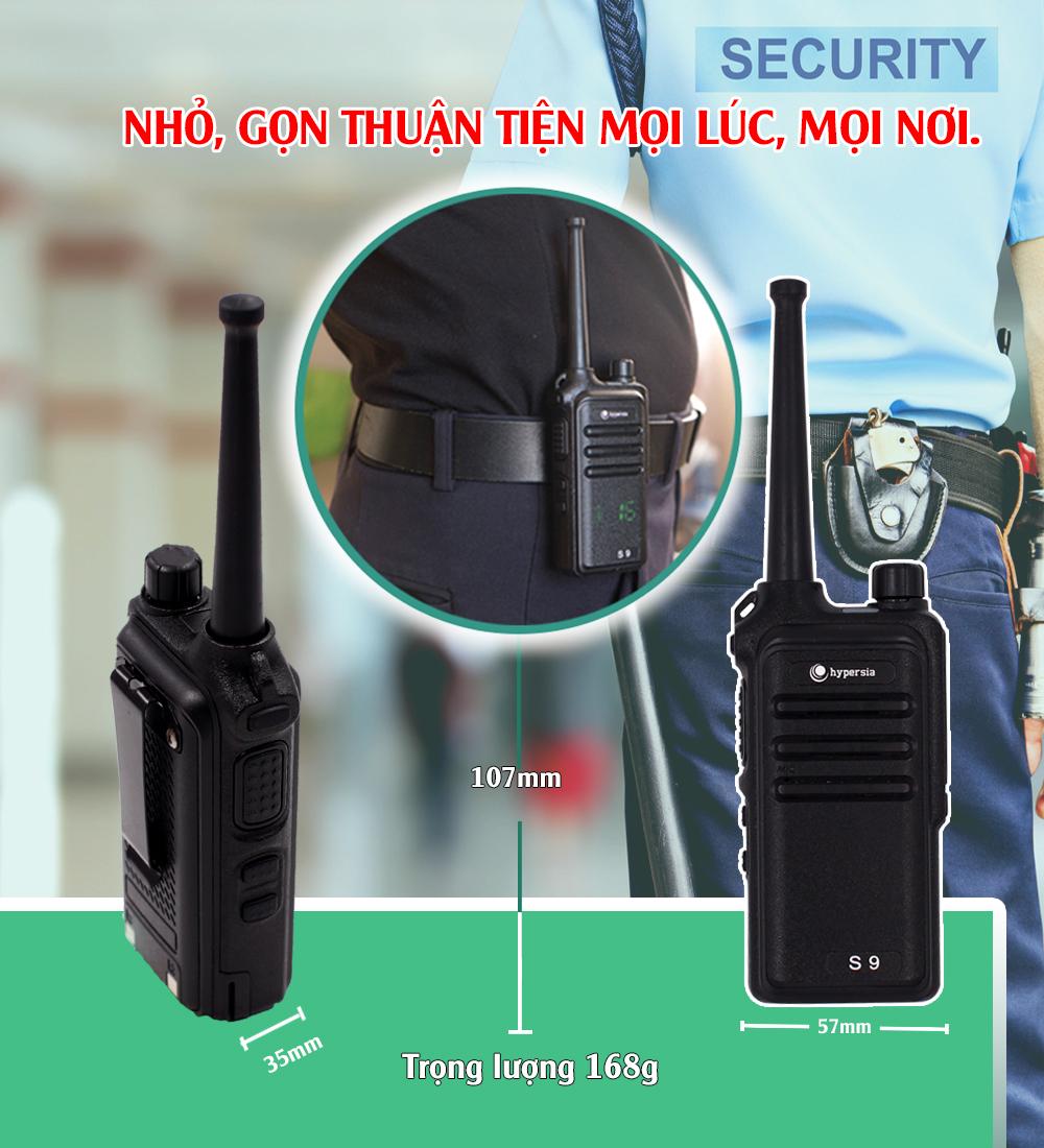 Bộ đàm cầm tay Hypersia S9