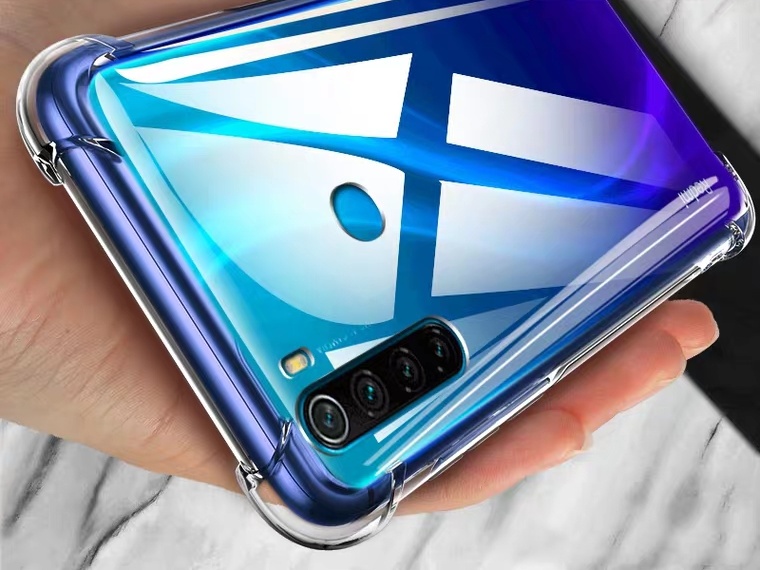 Ốp lưng Xiaomi Redmi Note 8 dẻo trong suốt lồi 4 góc hạn chế ố vàng chống va đập mạnh