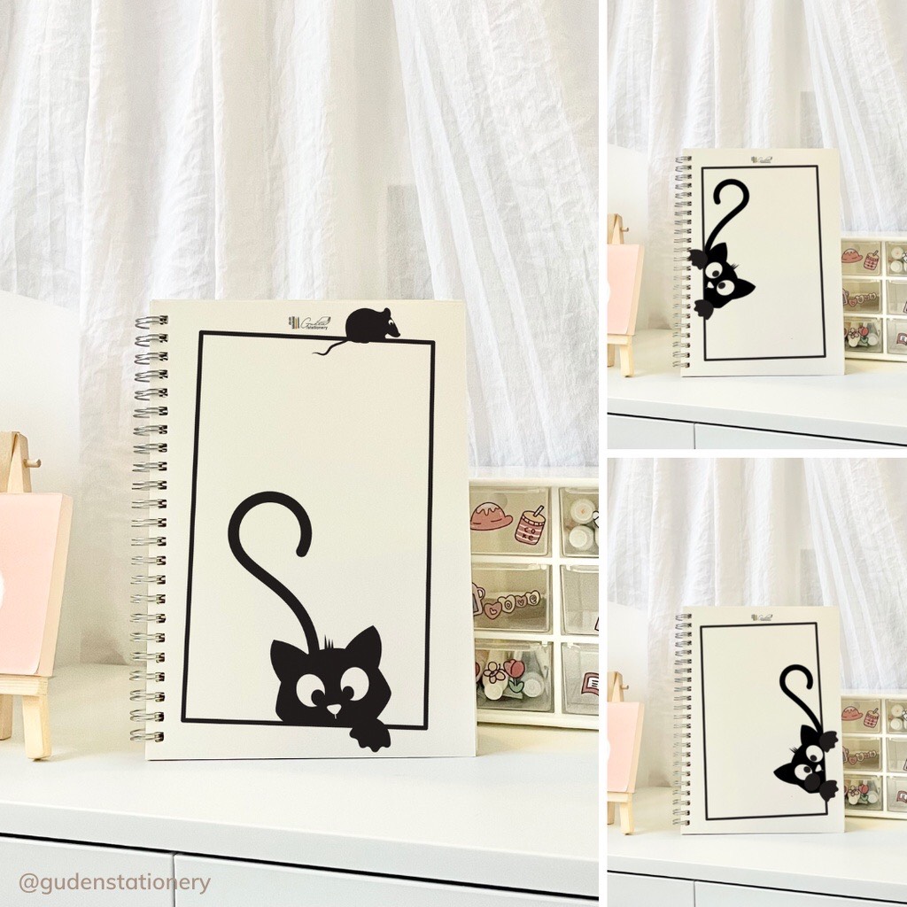 Sổ tay cỡ A5 mèo Basic 120 trang_Guden Stationery