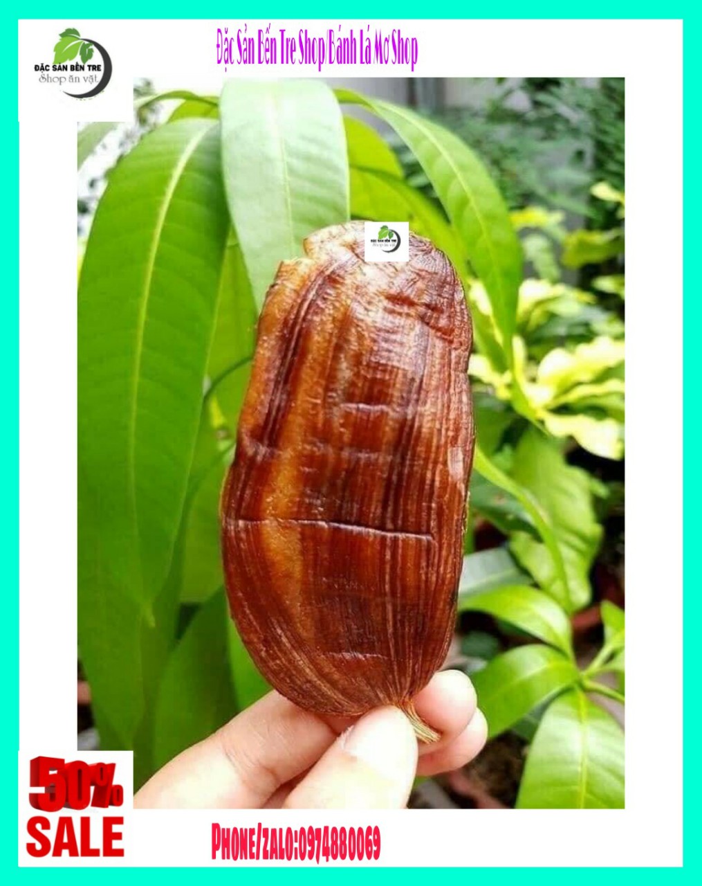 (Freeship) 1kg Chuối hồng vỏ lụa sấy dẻo Bến Tre