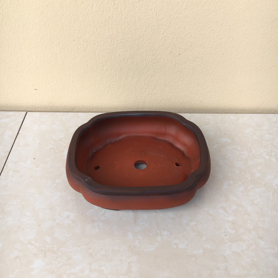 Chậu bonsai Áng mây đất nung mini gốm Bát tràng 1 size BM-65