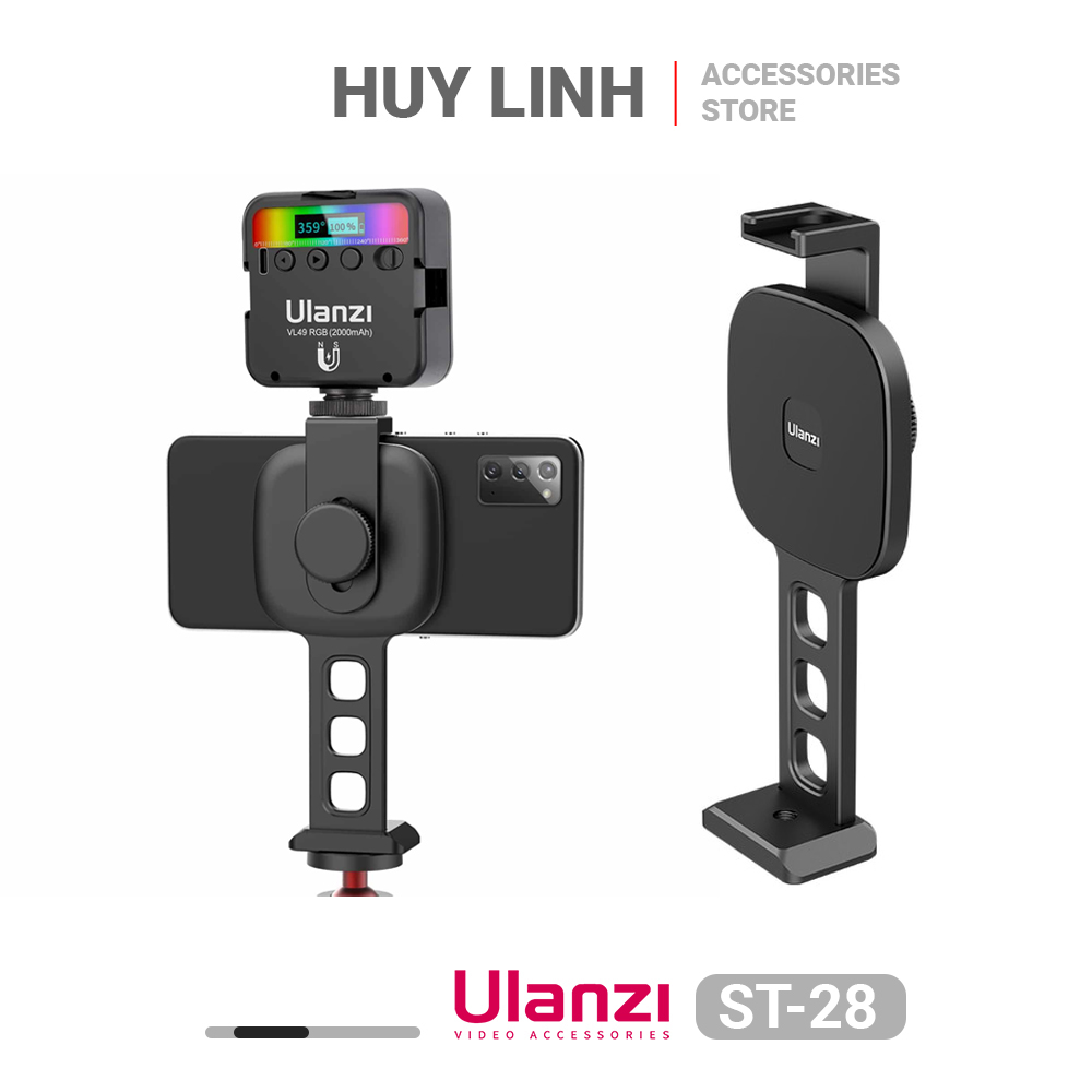 Ngàm Ulanzi ST-28 tích hợp nam châm - Kẹp giữ điện thoại hỗ trợ hút nam châm tiện lợi