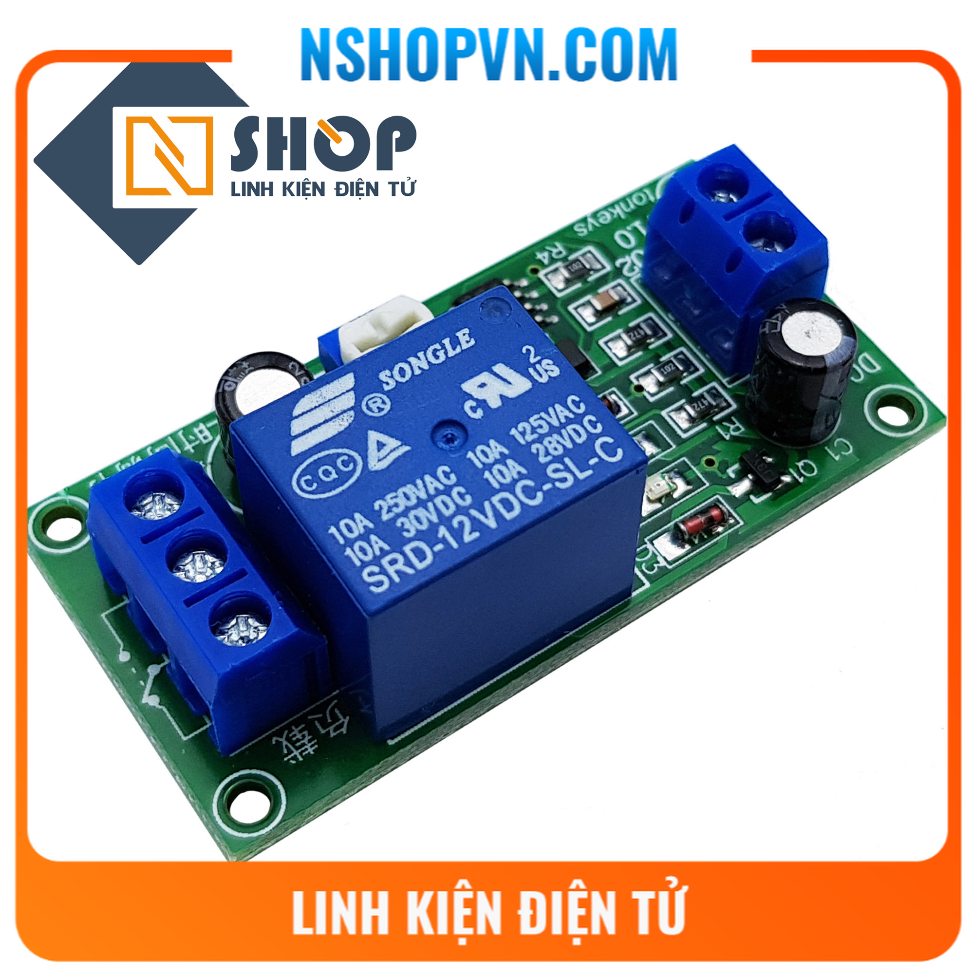 Module Relay Tạo Trễ 0-60s