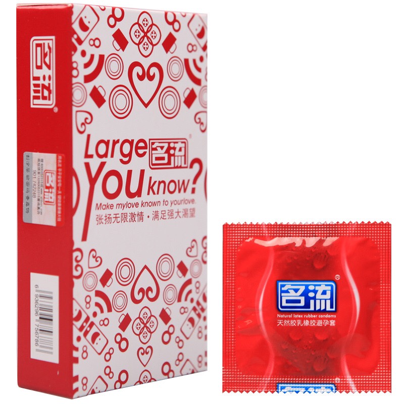 Bao Cao Su Size Lớn 55mm- Hộp 10 Cái