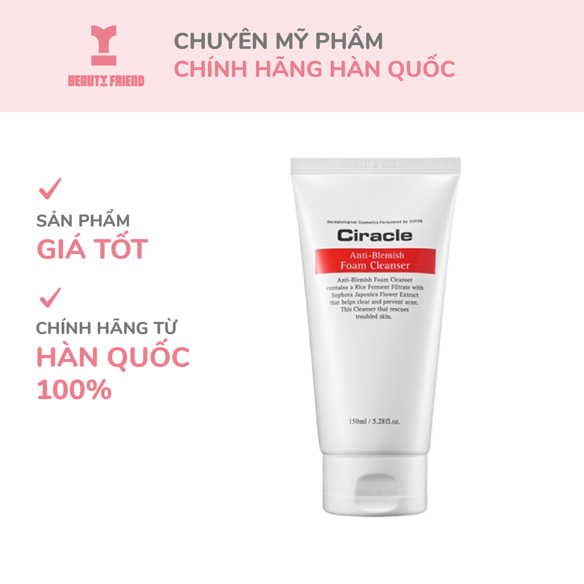 Sữa Rửa Mặt Ciracle Anti Blemish Foam Cleanser