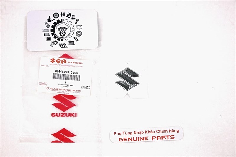 Tem logo S nổi nhỏ Suzuki chính hãng
