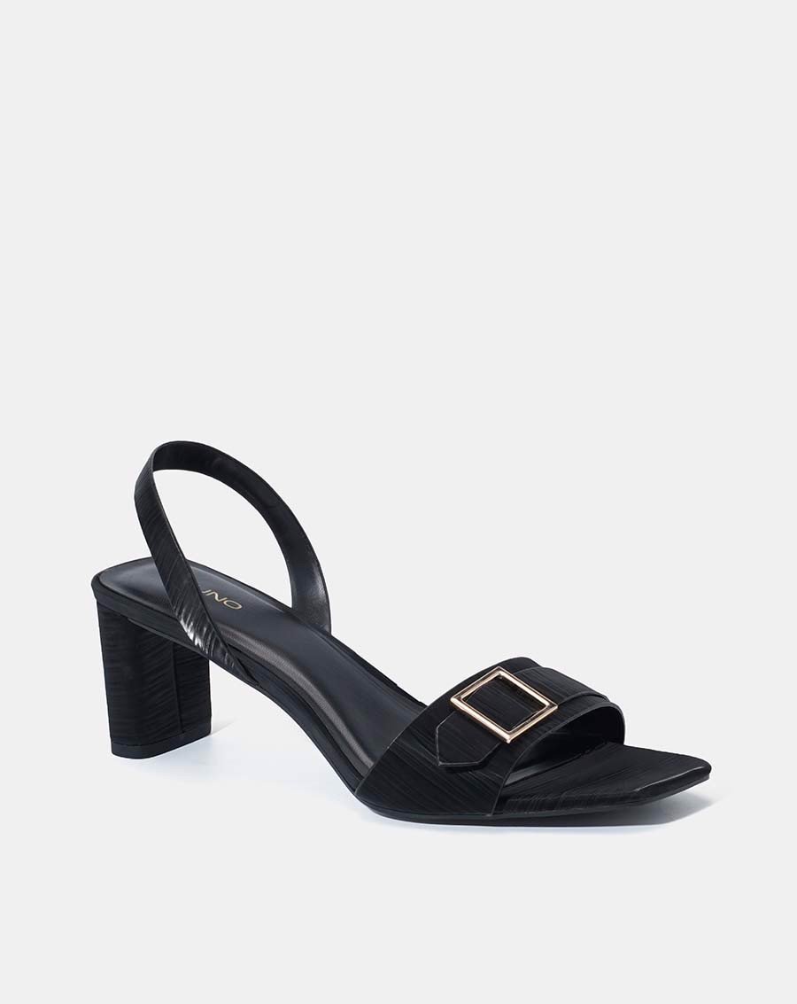JUNO Giày sandal mũi vuông khóa trang trí SD07044