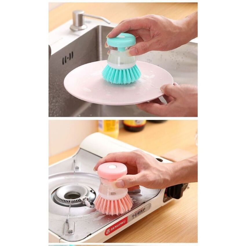 Cọ rửa chén bát có ngăn đựng nước rửa chén tiện dụng DANA