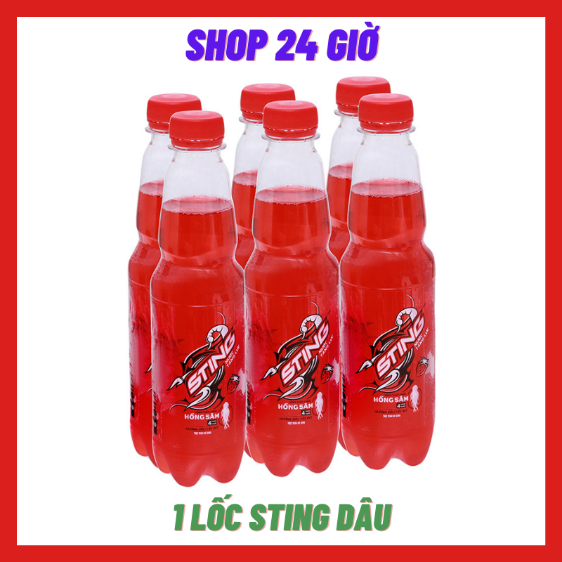 Sting Dâu 1 Lốc 6 Chai- Shop 24 Giờ