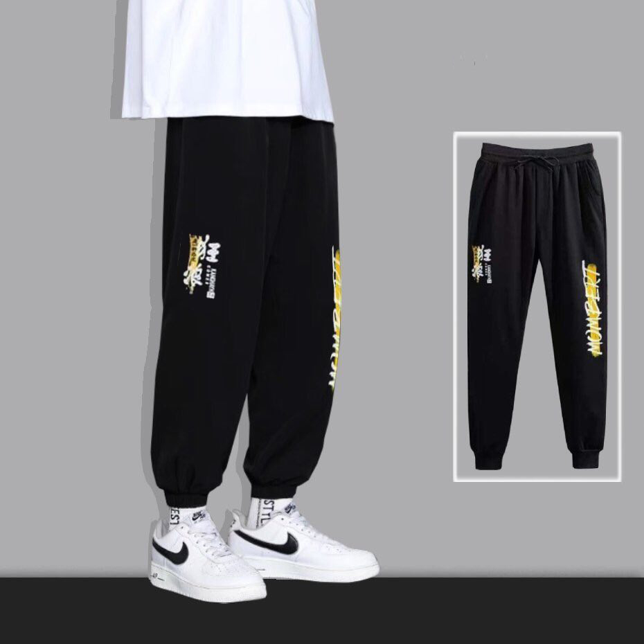 Quần Jogger Nam Hàn Quốc Phối Họa Tiết Chữ Hai Bên Sườn Kiểu Dáng Trẻ Trung Năng Động Thời Trang 4MEN JOGGER NAM 90000110