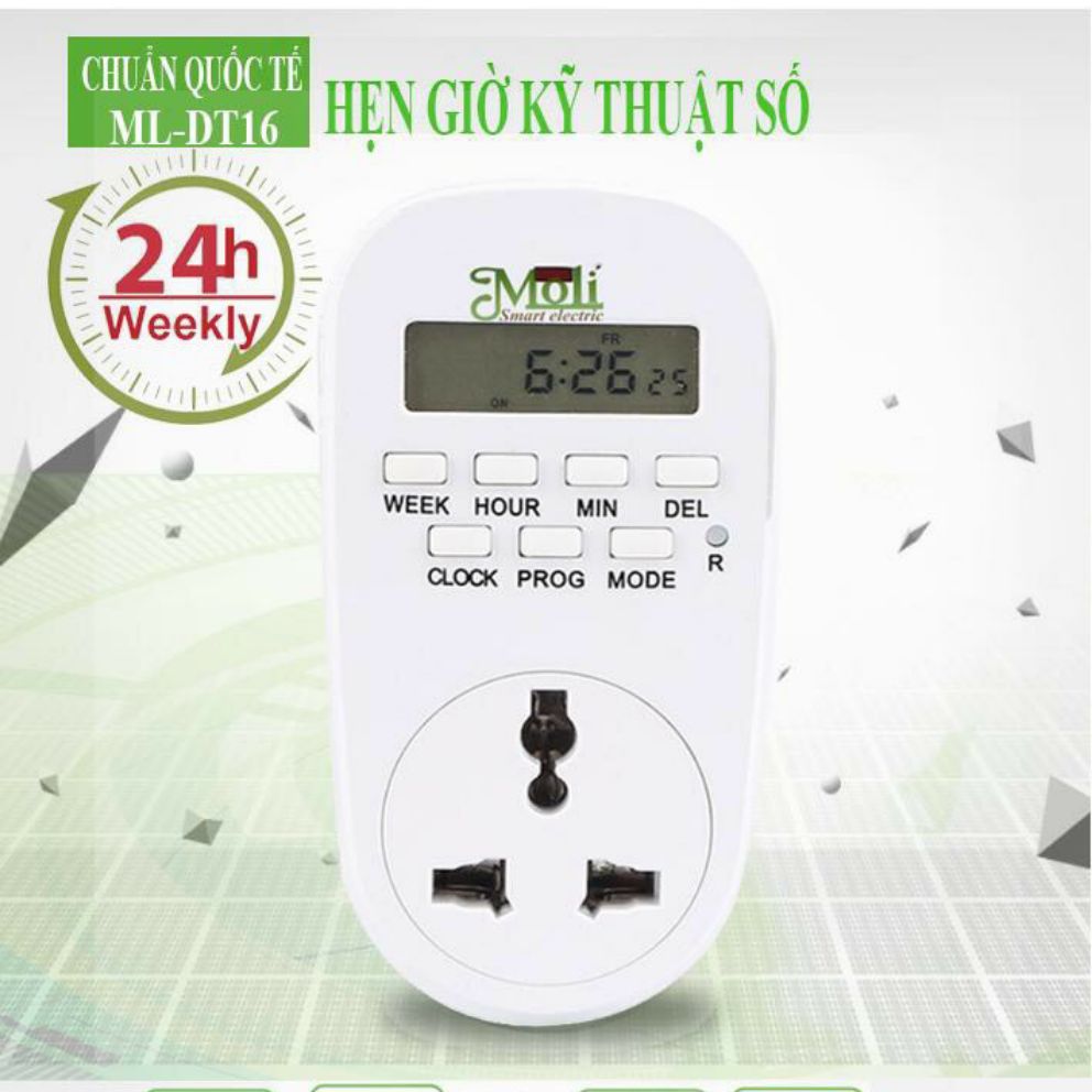 [HCM]Ổ CẮM HẸN GIỜ ĐIỆN TỬ CHUẨN CHÂU ÂU