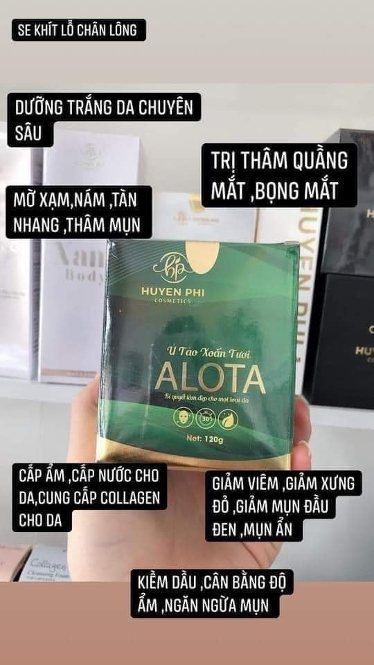 Ủ Tảo Alota Huyền Phi ( tặng kèm mút rửa mặt + cọ )
