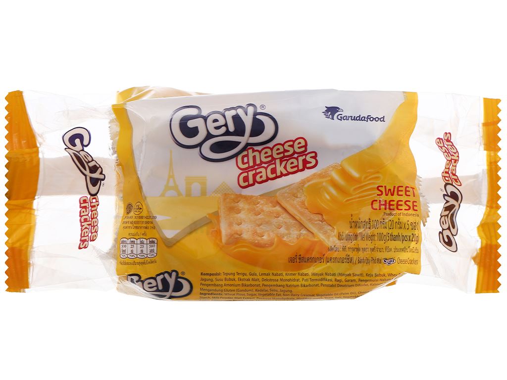Bánh Quy Phô Mai Gery Cheese Crackers (Gói 100g)