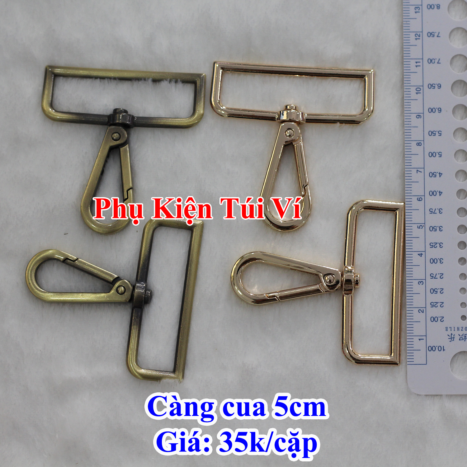 Càng cua 5cm làm túi xách (35k/cặp)