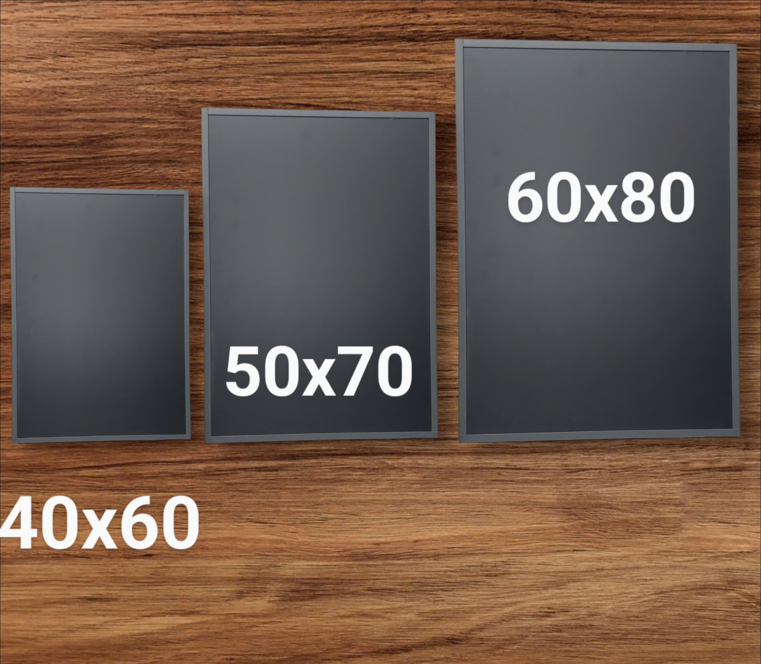 Double-Sided Wooden Menu Board, Written with Markers or Chalk