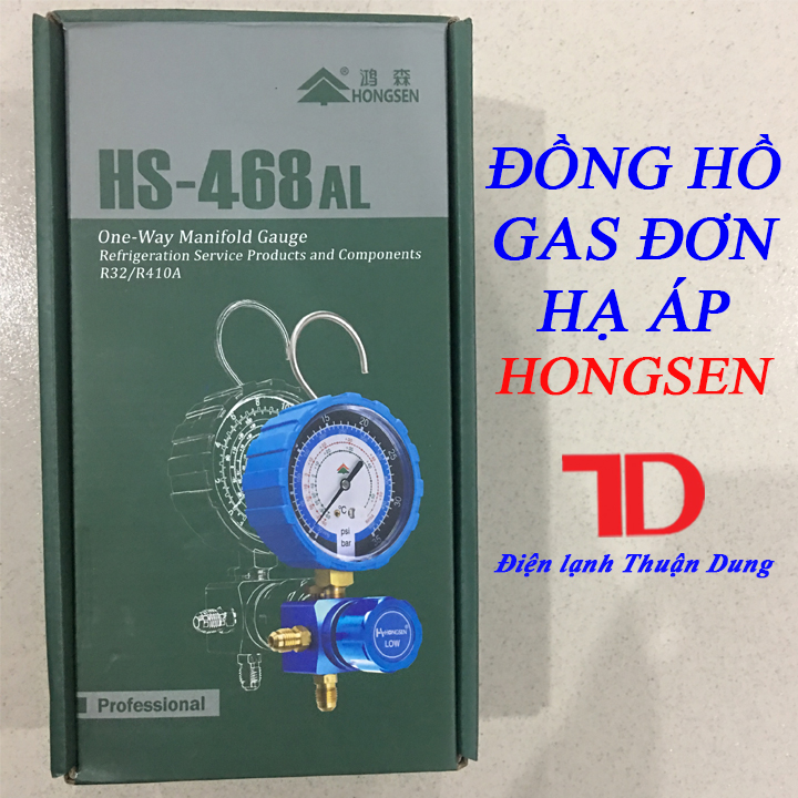 Đồng hồ đo gas đơn hạ áp Hongsen HS-468AL - Điện Lạnh Thuận Dung