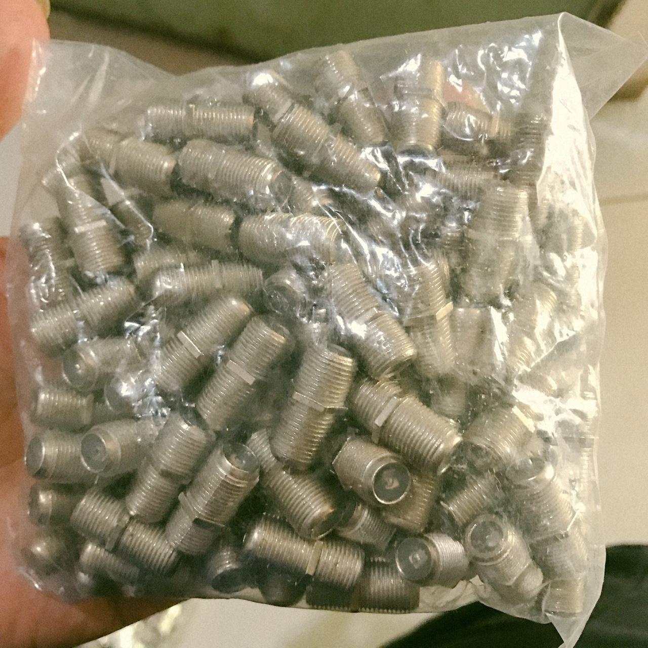 [HCM]jack FF nối dây cáp đồng trục 2 đầu nguyên bọc 100 con