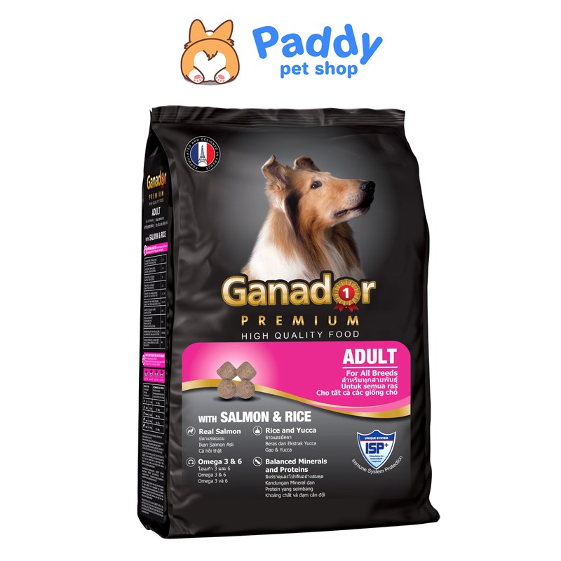 3kg Hạt Ganador Cho Chó Trưởng Thành - Cá Hồi & Gạo