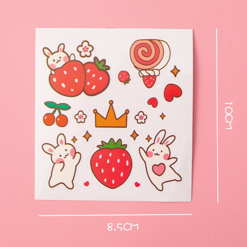Tấm Sticker Dán Nhiều Hình Cute