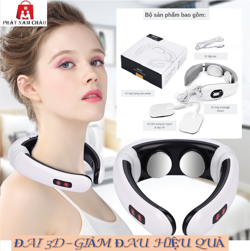 Đai Massage Cổ 3D - làm đẹp – dụng cụ chăm sóc sắc đẹp – máy massage & làm thon cơ thể - thiết bị y tế - máy mát xa trị liệu – mát xa cổ vai gáy– spa – giảm đau nhức hiệu quả