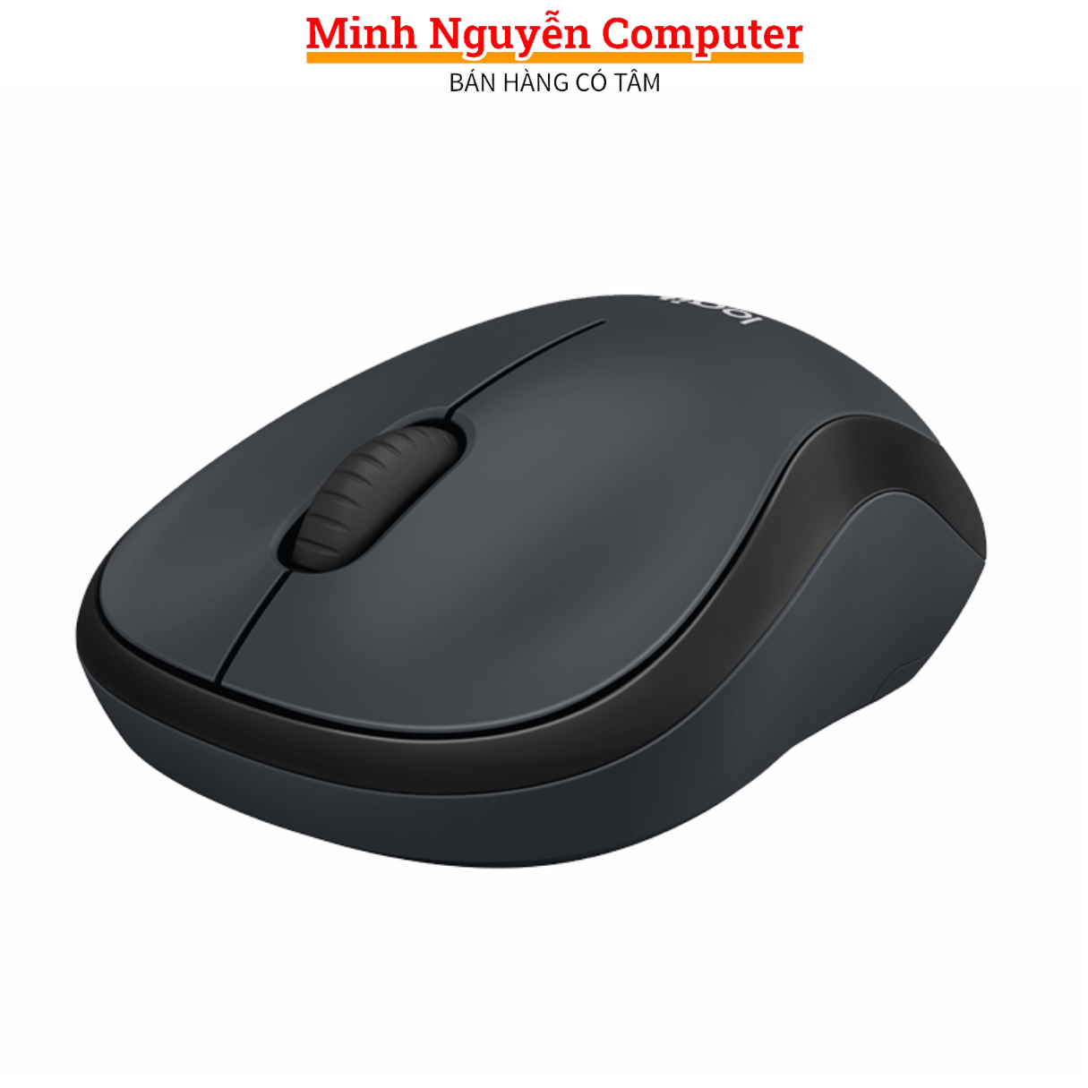 Chuột Không dây Logitech Silent M220, dùng cho máy tính PC, Laptop, Kết nối cổng USB, Tặng kèm Pin