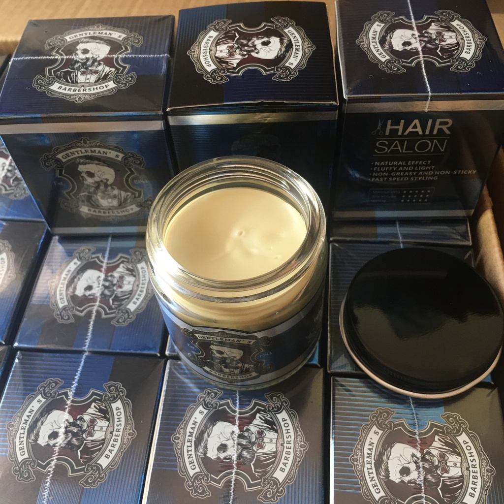 Sáp Wax vuốt tóc GENTLEMAN"S Clay Wax (BARBERSHOP) đủ 2 màu 100ml