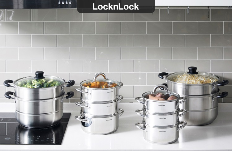 Bộ nồi hấp 2 tầng Lock&Lock Steamer Pot Size 28cm LLH1282