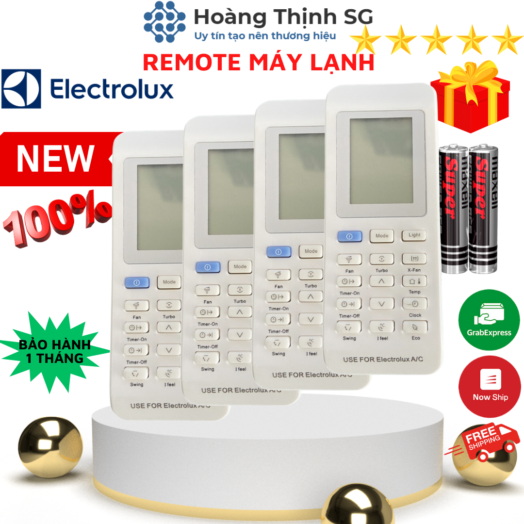 Điều khiển điều hòa ELECTROLUX, remote máy lạnh ELECTROLUX - tặng kèm pin