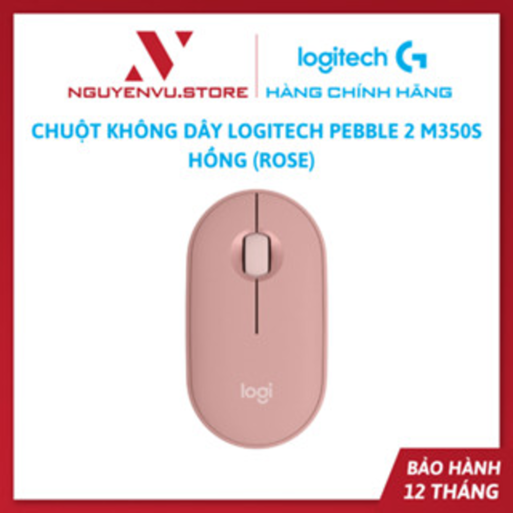 Chuột Không Dây Logitech PEBBLE 2 M350S | Silent | Bluetooth - Hàng Chính Hãng