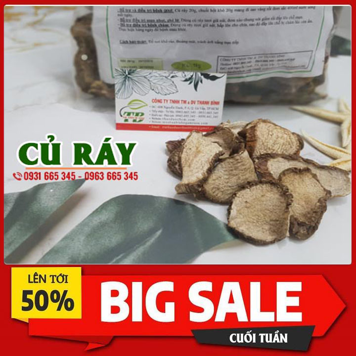 Củ ráy khô 100g hàng cty chất lượng - thảo dược thanh bình