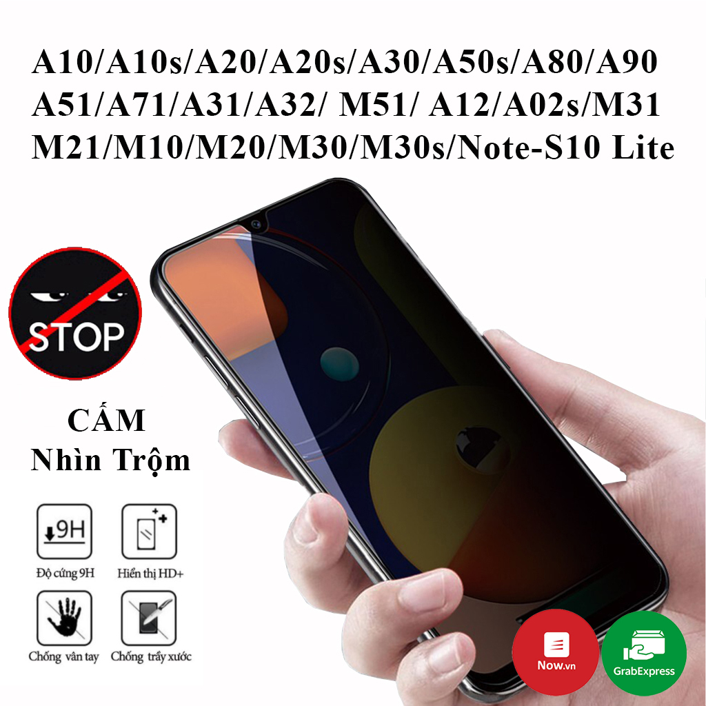 Kính cường lực Samsung A54 A34 A14 5g A10 A10S A20 A20s A30 A30S A50 A50S A80 A90 A51 A71 A31 A32 M51 A12 A02S M31 M21 M10 M20 M30 M30S Note 10 Lite Full Màn Hình