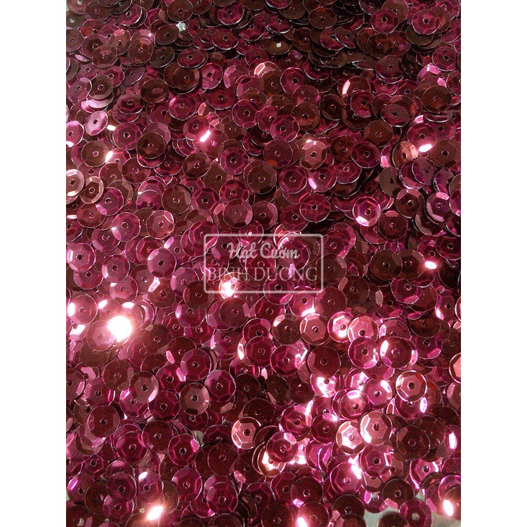 Gói 100gram Kim sa(Sequin) thiếc lõm 5mm trang trí áo váy