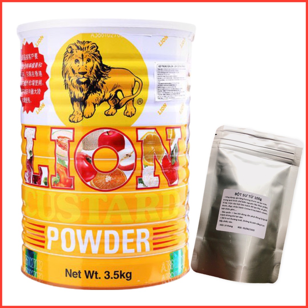 Bột sư tử, Bột trứng sữa Lion custard powder 100g