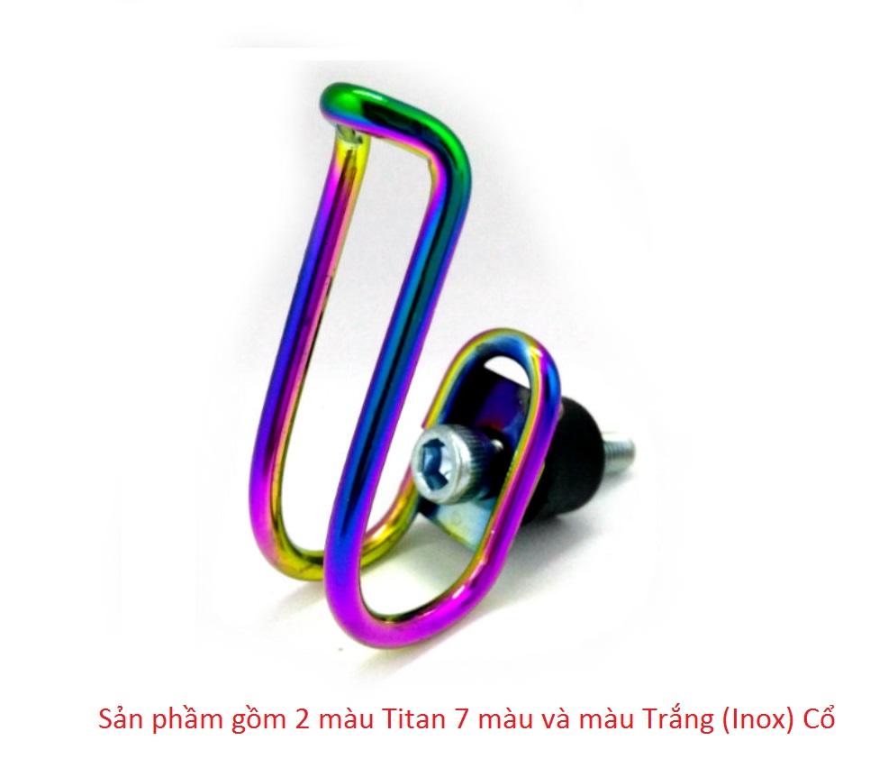 [HCM]Móc Treo Đồ Gắn Xe Máy (Chữ U Lớn) Màu Xanh Titan - Trắng Inox Thiết Kế Nhỏ Gọn Tiện Dụng Màu Sắc Nổi Bật
