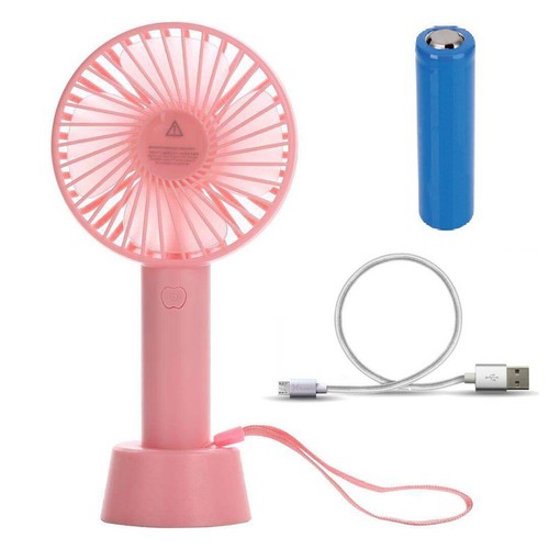 Quạt Cầm Tay Mini Có Đế Để Bàn