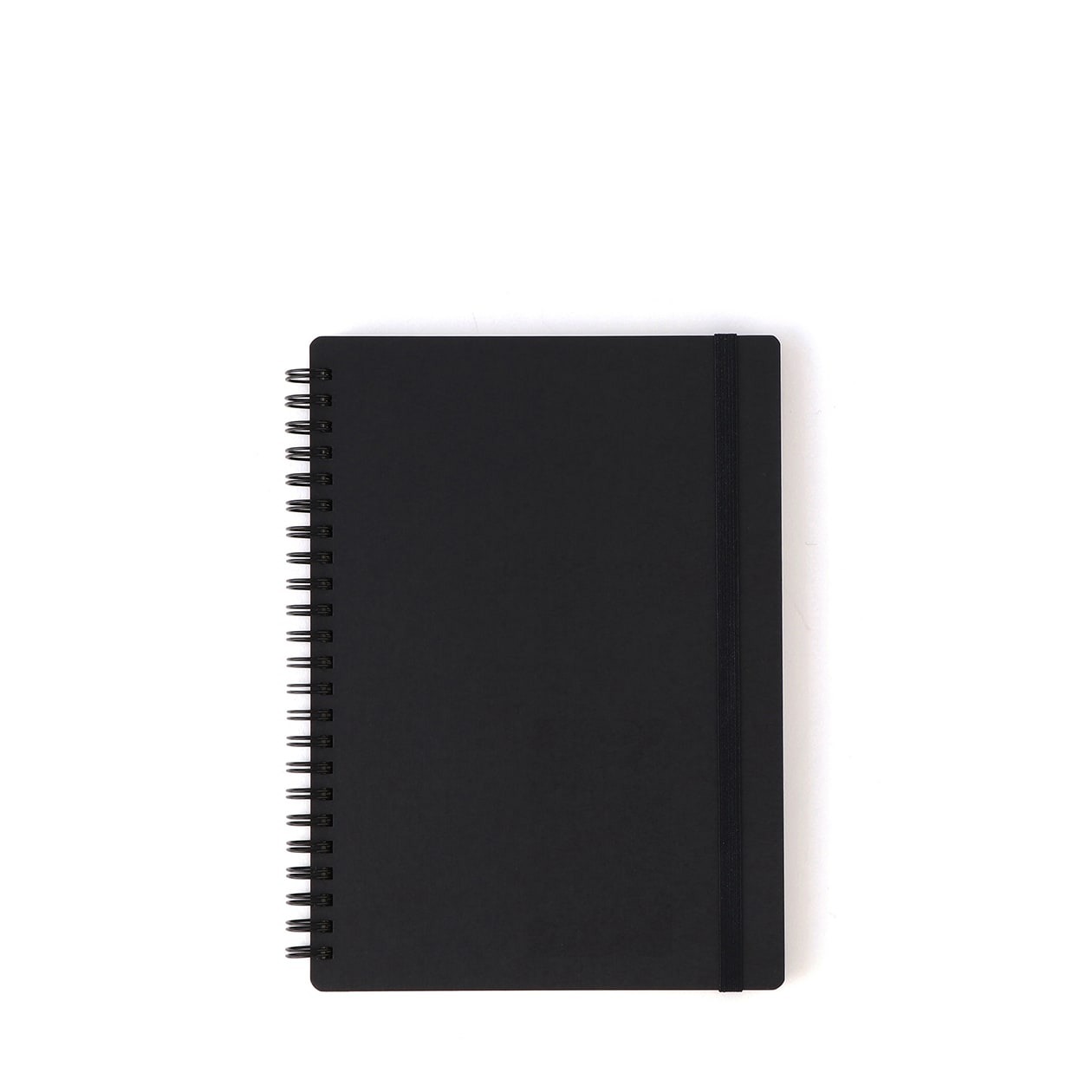 Muji sổ tay lò xo bỏ túi a5/b6 - đen 80 tờ