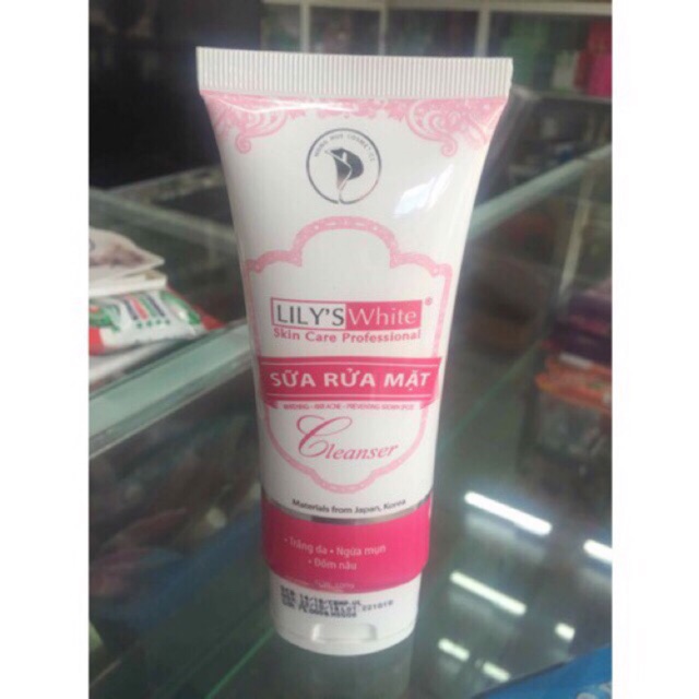Sữa rửa mặt lily’s white cleanser trắng da sạch mụn