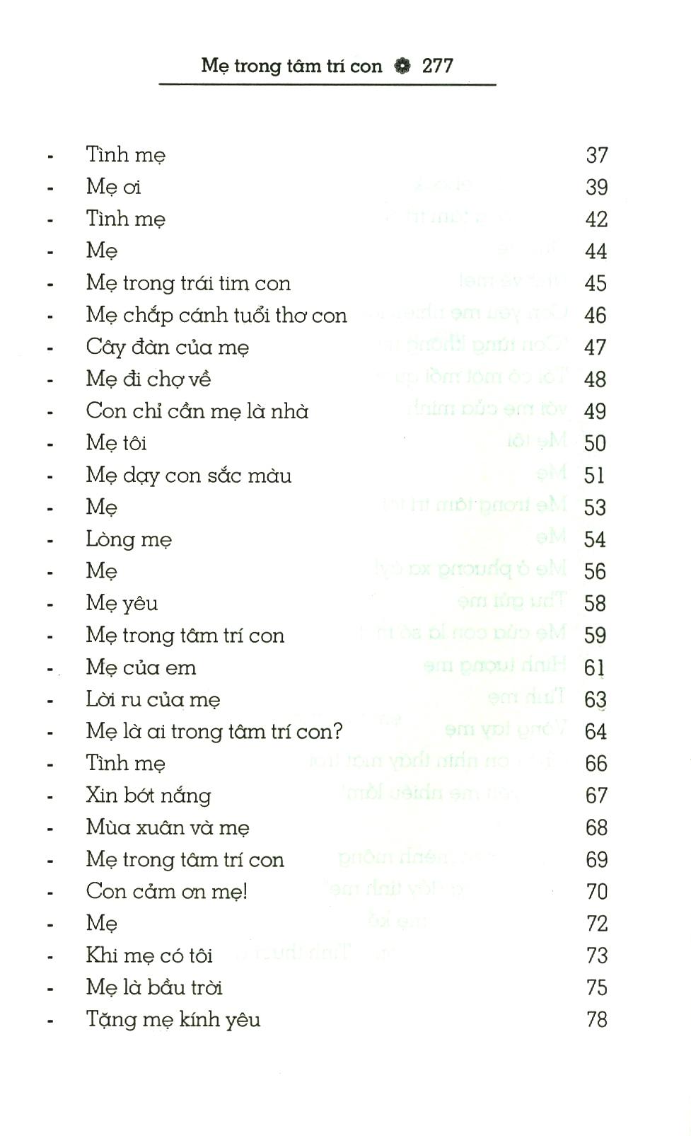 Mẹ Trong Tâm Trí Con - Điều Con Muốn Nói