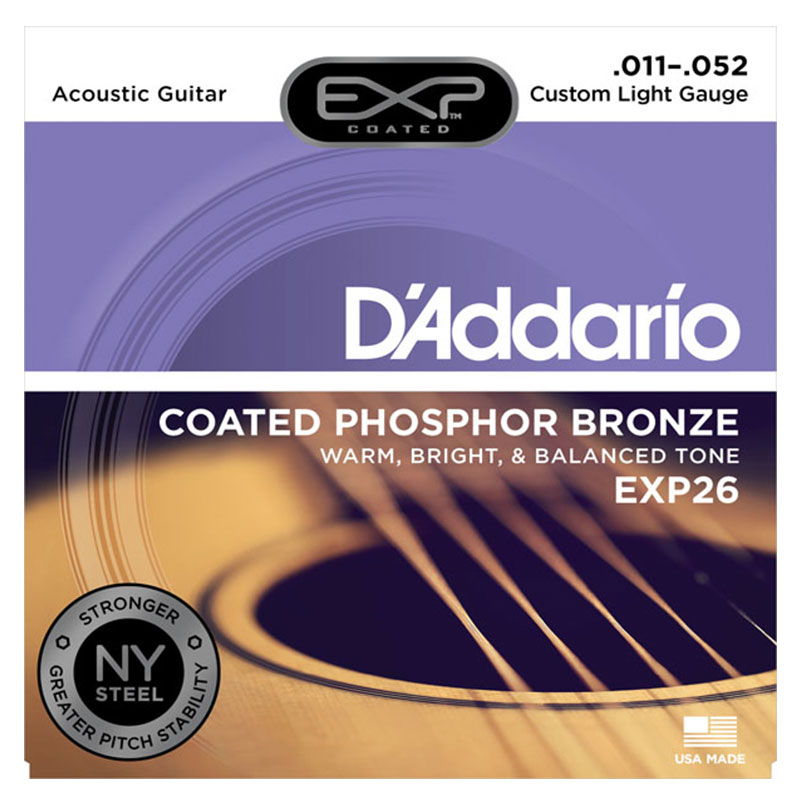 Dây đàn Guitar Acoustic D'Addario EXP26 | Size:11