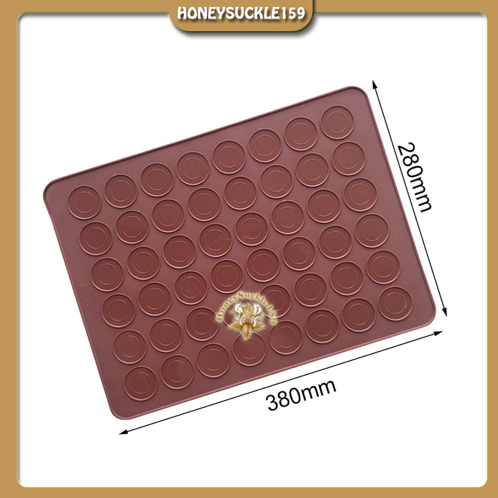 Tấm Silicon Lót Nướng Làm Bánh Macaron 48 ô