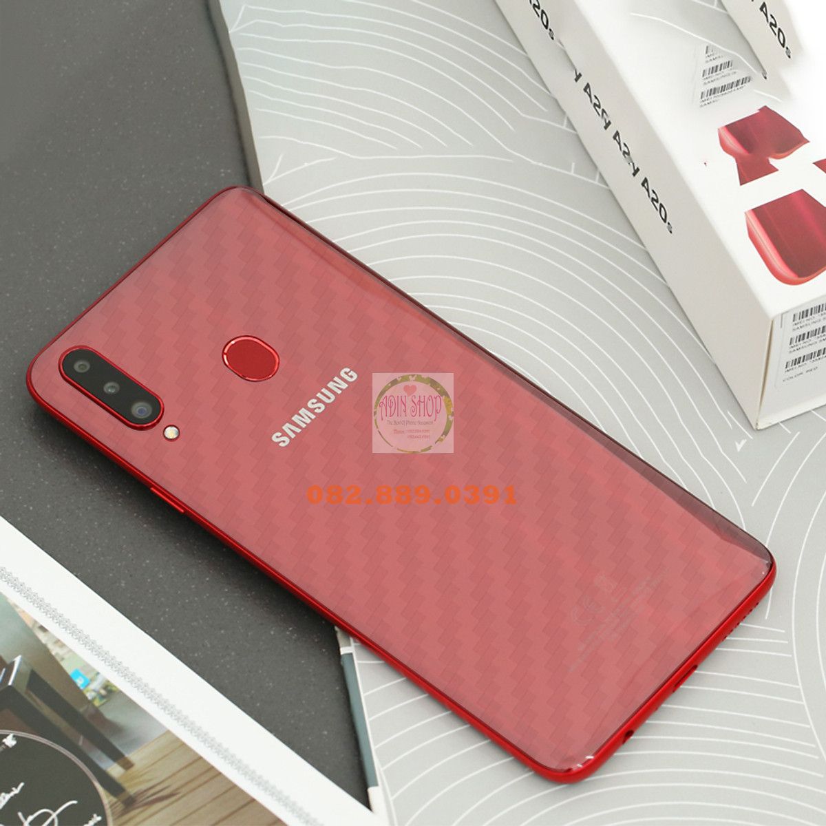 [HCM]Miếng dán mặt lưng skin carbon Samsung A20s/ A20/ A20E