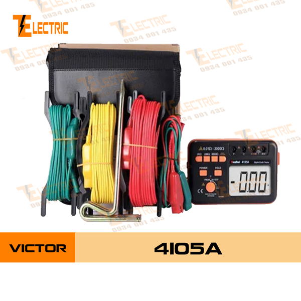 [HCM]Thiết Bị Đo Điện Trở Đất Victor 4105A Máy Đo Điện Trở Đất VC 4105A