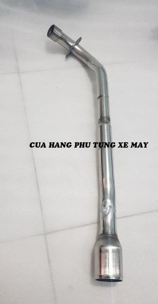 Cổ pô inox cho xe dream/ wave/ sirius/ sirius fi/ cup/ taurus/ future/ elegant gắn lon pô độ họng 51mm