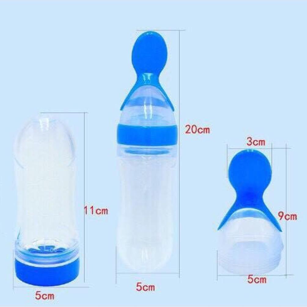 Bình Thìa Silicon Ăn Dặm, Bón Sữa An Toàn Cho Bé