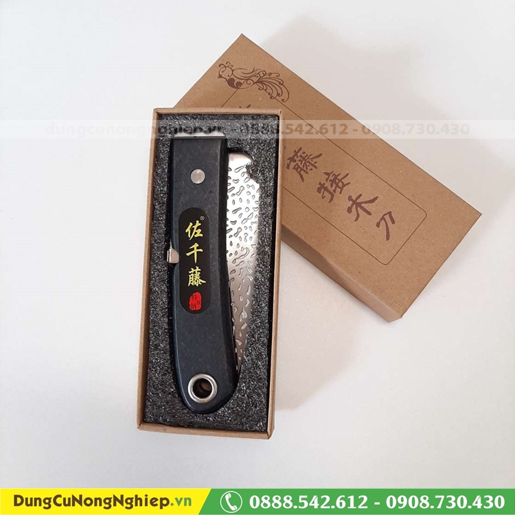 Dao ghép cành Mori Wood cán đen