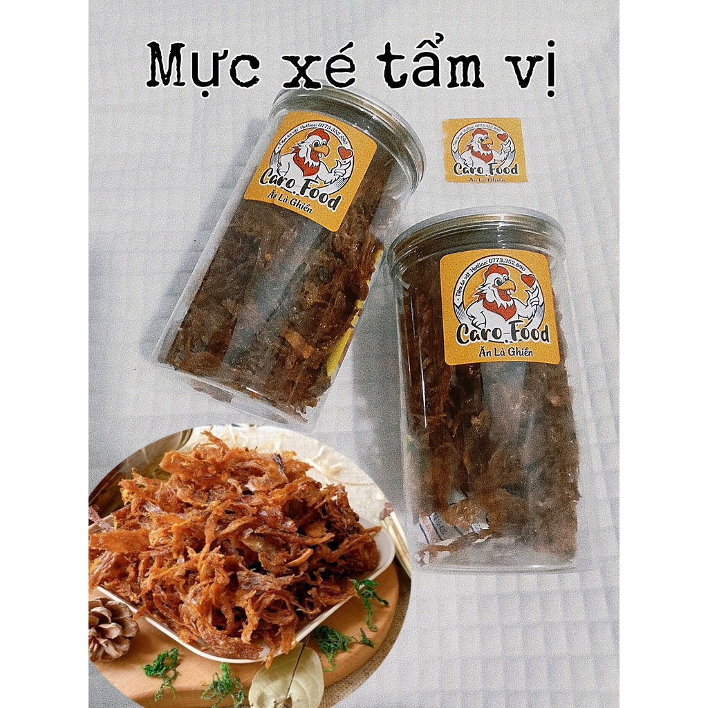Mực xé tẩm vị caro Food (200g)