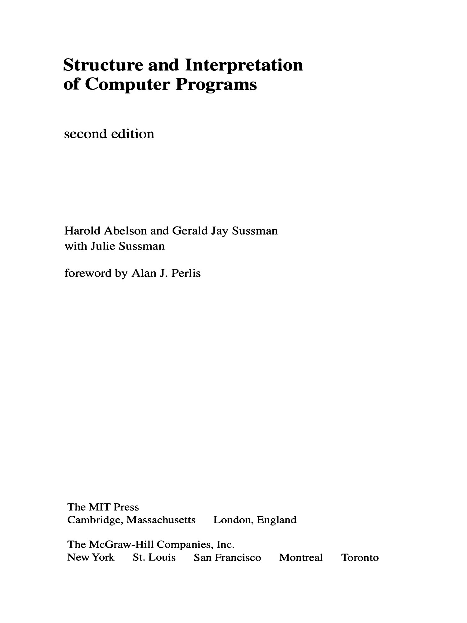 Sách Structure and Interpretation of Computer Programs