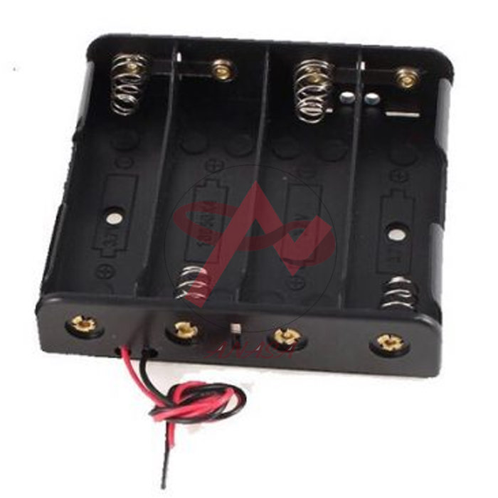Đế Pin 18650 Có Dây (Đấu Nối Tiếp) 4 Pin