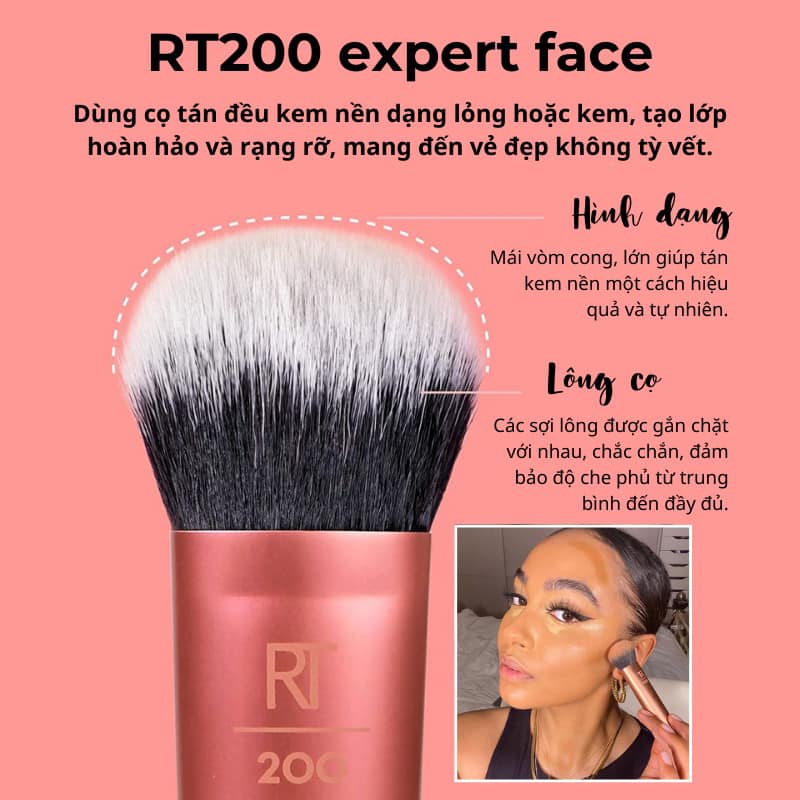 [HCM]Cọ Nền Real Techniques By Sam & Nic Base Expert Face For Foundation Mẫu Mới